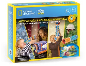 Puzzle 3D National Geographic Aktywności z kolorami i światłem, Cubic Fun