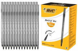 Długopis BIC Round Stic Classic M czarny 60 sztuk
