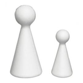 Pionek styropianowy duży 15 cm 5 cm OZB, Bovelacci