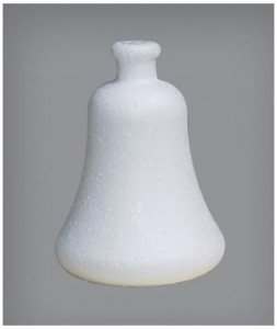 Baza styropianowa bombka Dzwonek 4 x 6 cm do wieszania 10 sztuk OZB, Bovelacci