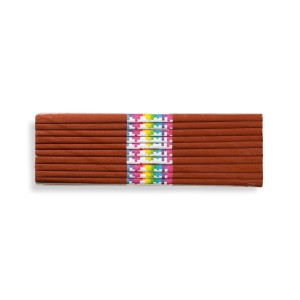 Krepina bibuła marszczona brązowa 50x200cm 10 sztuk OZB, Happy Color