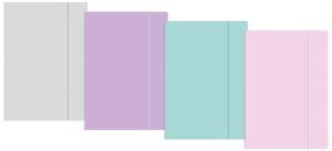 Teczka z gumką pastelowa A5+ 10 sztuk MIX OZB, Interdruk