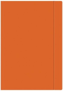 Teczka z gumką pomarańczowa A4+ 10 sztuk OZB, Interdruk