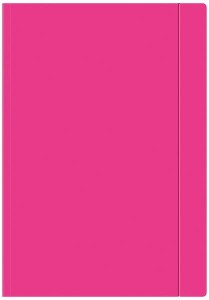 Teczka z gumką różowa fluo A4+ 10 sztuk OZB, Interdruk