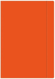 Teczka z gumką pomarańczowa fluo A4+ 10 sztuk OZB, Interdruk