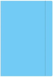 Teczka z gumką niebieska fluo A4+ 10 sztuk OZB, Interdruk