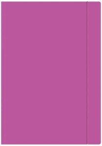 Teczka z gumką fioletowa fluo A4+ 10 sztuk OZB, Interdruk