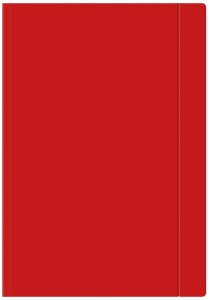 Teczka z gumką czerwona A4+ 10 sztuk OZB, Interdruk