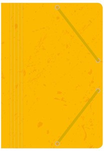Teczka z gumką preszpanowa żółta A4 10 sztuk OZB, Interdruk