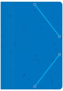 Teczka z gumką preszpanowa niebieska A4 10 sztuk OZB, Interdruk