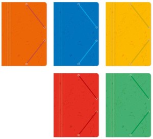 Teczka z gumką preszpanowa A4 10 sztuk MIX OZB, Interdruk