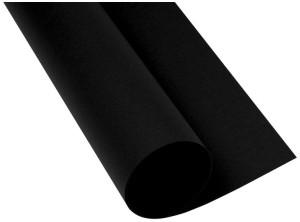 Karton kolorowy brystol A3 czarny 160g 25 arkuszy OZB, Oxford