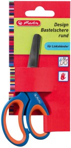 Nożyczki leworęczne 13 cm zaokrąglone końce, Herlitz