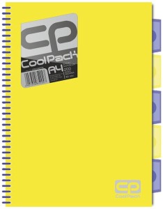 Kołozeszyt A4 Coolpack 100 kartek w kratkę Neon Żółty Projectbook