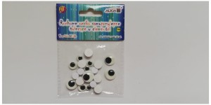 Ruchome oczka MT-6422 (179) świecące w ciemności mix rozm, Aliga