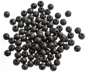 Koraliki drewniane 10 mm. matowa czerń, Dp Craft