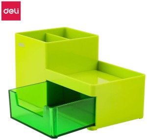 Przybornik na biurko Rio zielony, Deli