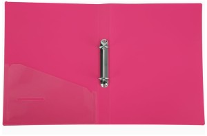 Segregator 2R Rio z kieszenią i miejscem do opisu PP różowy, Deli