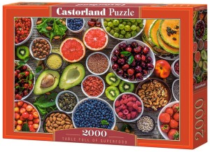 Puzzle 2000-el. Table Full of Superfood C-200993-2, Castorland