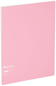 Album ofertowy 10 koszulek Haze, 9mm, z wewnętrzną kieszonką, różowo-turkusowy, Berlingo