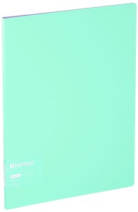 Album ofertowy 10 koszulek Haze, 9mm, z wewnętrzną kieszonką, turkusowo-liliowy, Berlingo