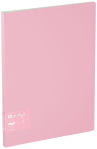 Album ofertowy 20 koszulek Haze, 14mm, z wewnętrzną kieszonką, różowo-turkusowy, Berlingo