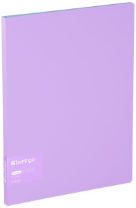 Album ofertowy 20 koszulek Haze, 14mm, fioletowo-różowy, z wewnętrzną kieszonką, Berlingo