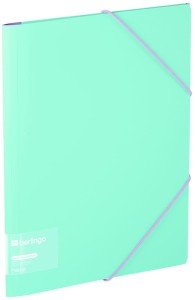 Teczka z gumką Haze A4, turkusowo-liliowa, Berlingo