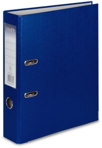 Segregator A4-75mm dźwig. z listwą Biznes niebieski, VauPe