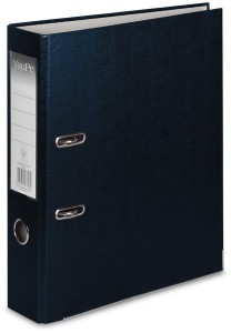 Segregator A4-75mm dźwig. z listwą Biznes czarny, VauPe