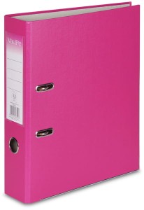 Segregator A4-75mm dźwig. z listwą Biznes różowy, VauPe