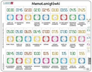 Układanka Zegar i czas - rozmiar Maxi (36,5x28,5 cm), Tactic