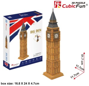 Puzzle 3D Zegar Big Ben - C094H, Cubic Fun