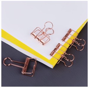 Klip do papieru 32mm, op. 4 szt. Rose Gold, Meshu