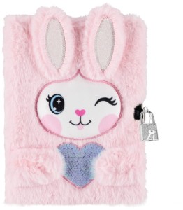 Pamiętnik pluszowy z zamkiem A5 64k Królik 541490, Starpak