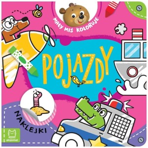 Książka Mały miś koloruje. Pojazdy, Aksjomat