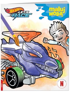 Książka Hot wheels. Let"s race. Maluj wodą, Ameet