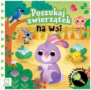 Książka Poszukaj zwierzątek na wsi. Książka z latarką, Aksjomat