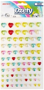 Dżety samoprzylepne DS58,Perłowe Serca, Brewis