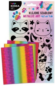 Klejowe szablony Metallic Art Magic Sweet, Derform