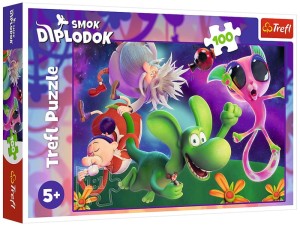 Puzzle 100-el. Smok Diplodok i przyjaciele, Trefl