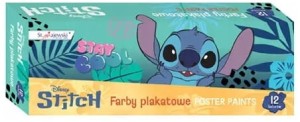 Farby plakatowe 12-kol. 20 ml Stitch, St.Majewski