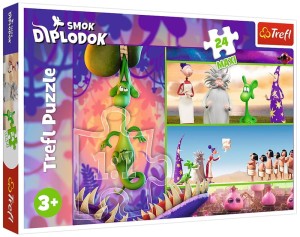 Puzzle 24 Maxi - Ciekawski Smok Diplodok 14376, Trefl