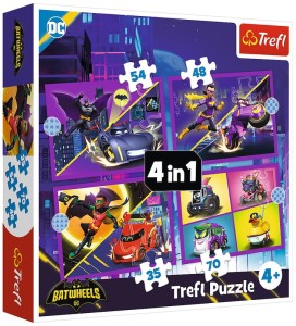 Puzzle 4 w 1 Poznaj Batwheels 34658, Trefl