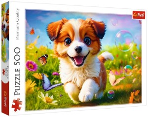 Puzzle 500-el. Wesoły piesek 37524, Trefl