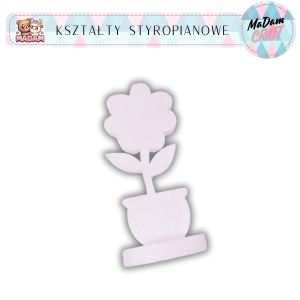 Baza Kwiatek z podstawką na dzień Mamy 22 cm styropian, MaDam Creative
