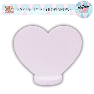 Baza Serce z podstawką na dzień Mamy 19 cm styropian, MaDam Creative
