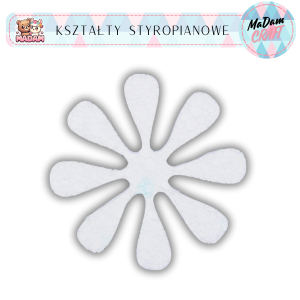 Baza Kwiatek 10 cm styropian wzór 12, MaDam Creative