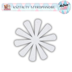Baza Kwiatek 10 cm styropian wzór 29, MaDam Creative