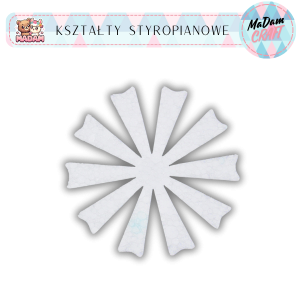 Baza Kwiatek 15 cm styropian wzór 17, MaDam Creative